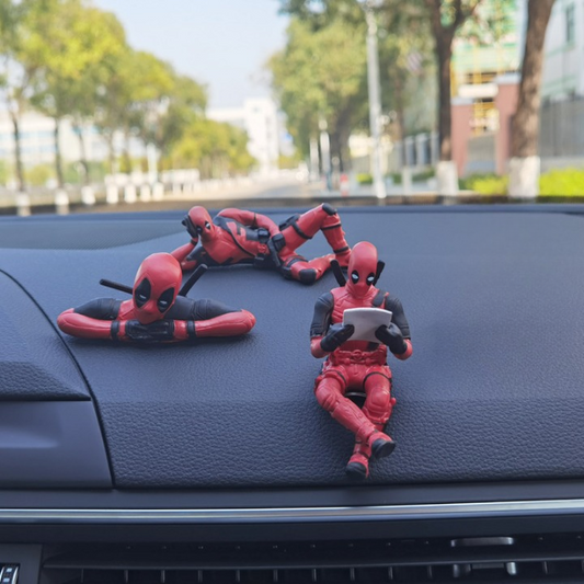 Deadpool Car Decor Figurines - 3 pc Combo Set | 🔥FLAT 50% SAVING🔥
